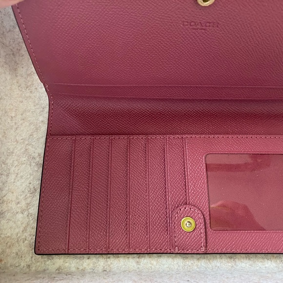 Authentic Coach wallet - slim, limited edition pink - Picture 6 of 8